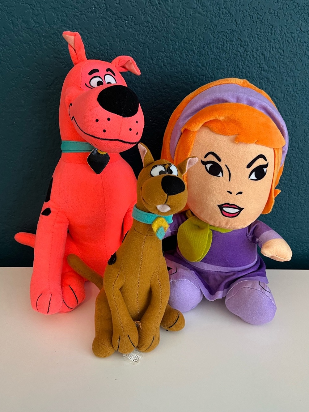 Scooby Doo Daphne 7” Plush Toy Factory Scooby Doo Dog 13" Hot Pink